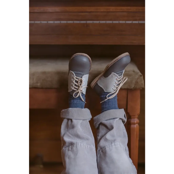 Artie Saddle - Dark Grey/Dove Grey