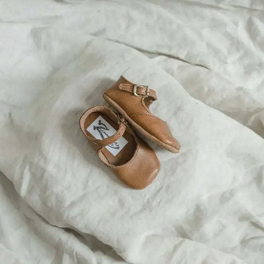 Soft Soled Mary Jane - Cognac - Size 3