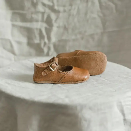 Soft Soled Mary Jane - Cognac - Size 3